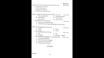 #KSOU 1st Year  English paper 2023 B.A./B.Com./(@SUBHASH_info )#2023 #1st #English/#shorts