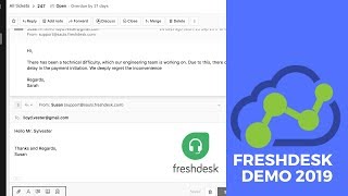 Freshdesk Demo 2019 - Omni-channel customer service solution