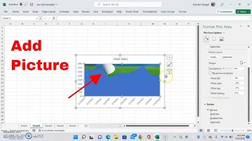 How to Add a Picture to a Chart Background in Microsoft Excel! #tutorial #howto #trending #msexcel