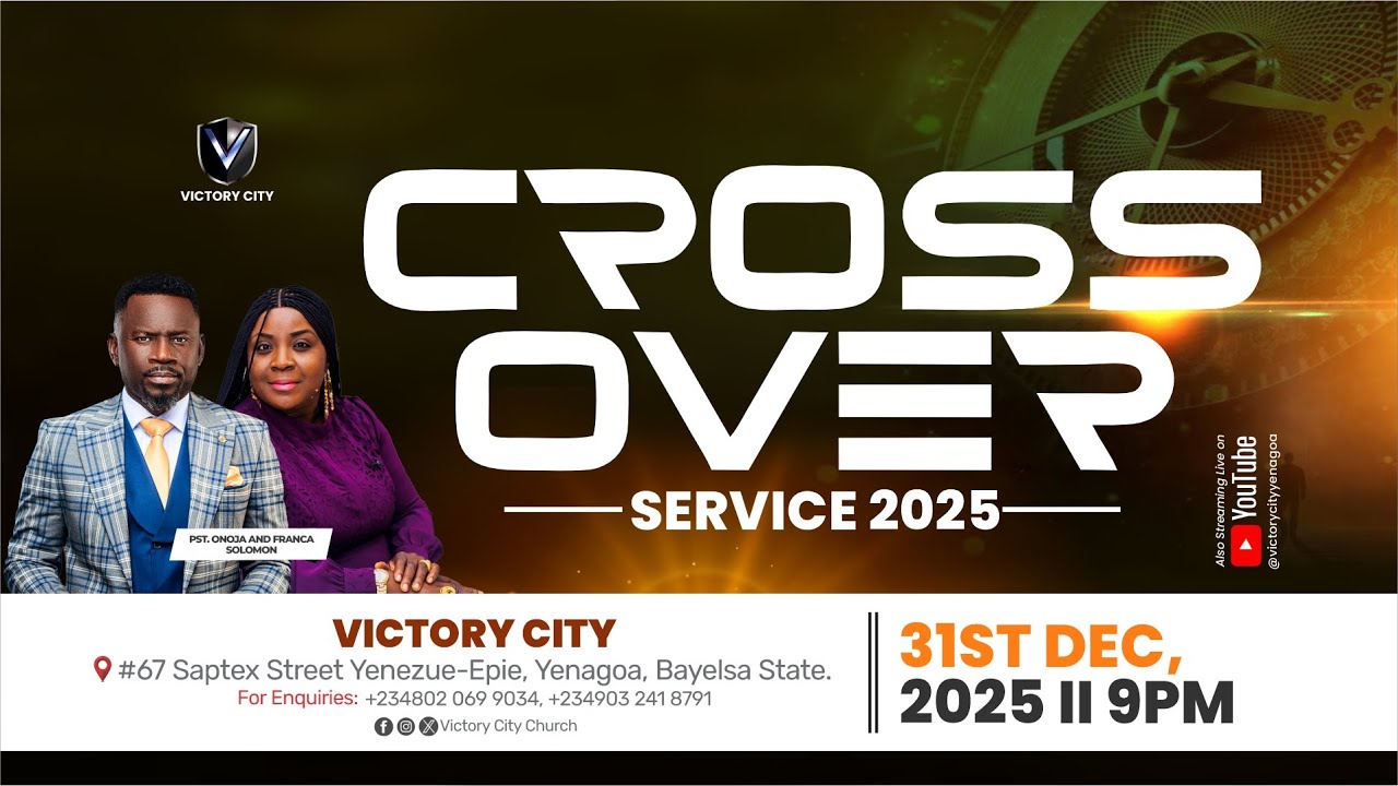 WEDNESDAY 31/12/2025 | CROSS OVER SERVICE