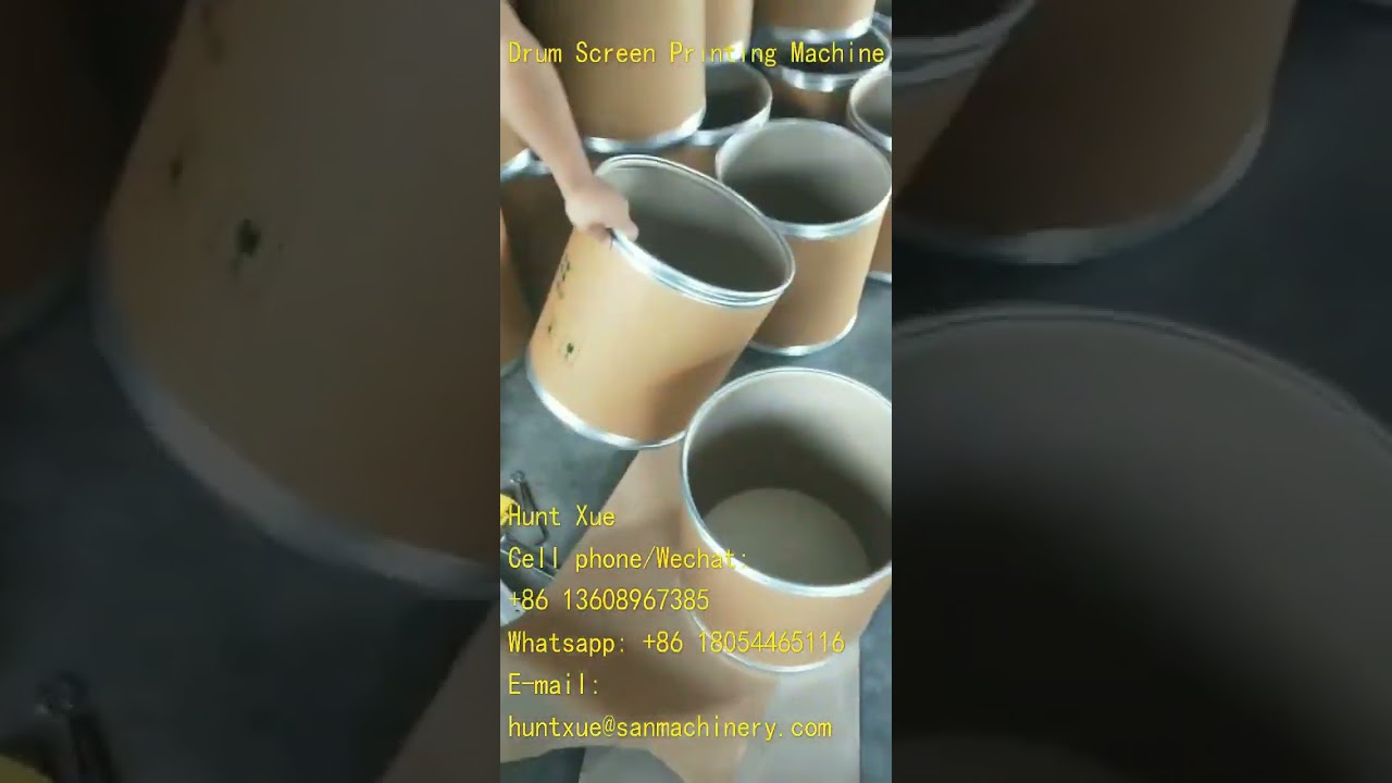 Paper Drum screen printing machine