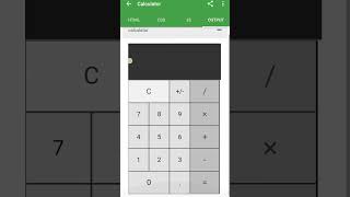 Calculator #html #css #coding  #viral #shortvideo #youtubeshorts #funny😎