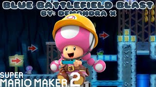 Super Mario Maker 2 - Blue Battlefield Blast - By: Demondra X by Demondra X - Second Channel 36 views 3 years ago 6 minutes, 27 seconds