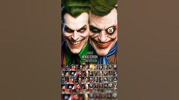 Joker Character Selection in Mk vs Dc Universe , Injustice 1, Injustice 2 And MK11 #mortalkombat