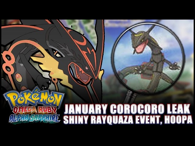 Shiny Rayquaza event pokemon ORAS