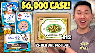 Opening a $6,000 CASE of the new 2026 TIER ONE BASEBALL! 😳🔥 '26 Topps Tier 1 BB Hobby Box Review