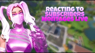 Reacting To Subscribers Montages Live