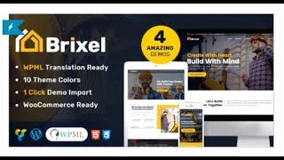 Brixel Construction WordPress Theme | Themeforest Templates