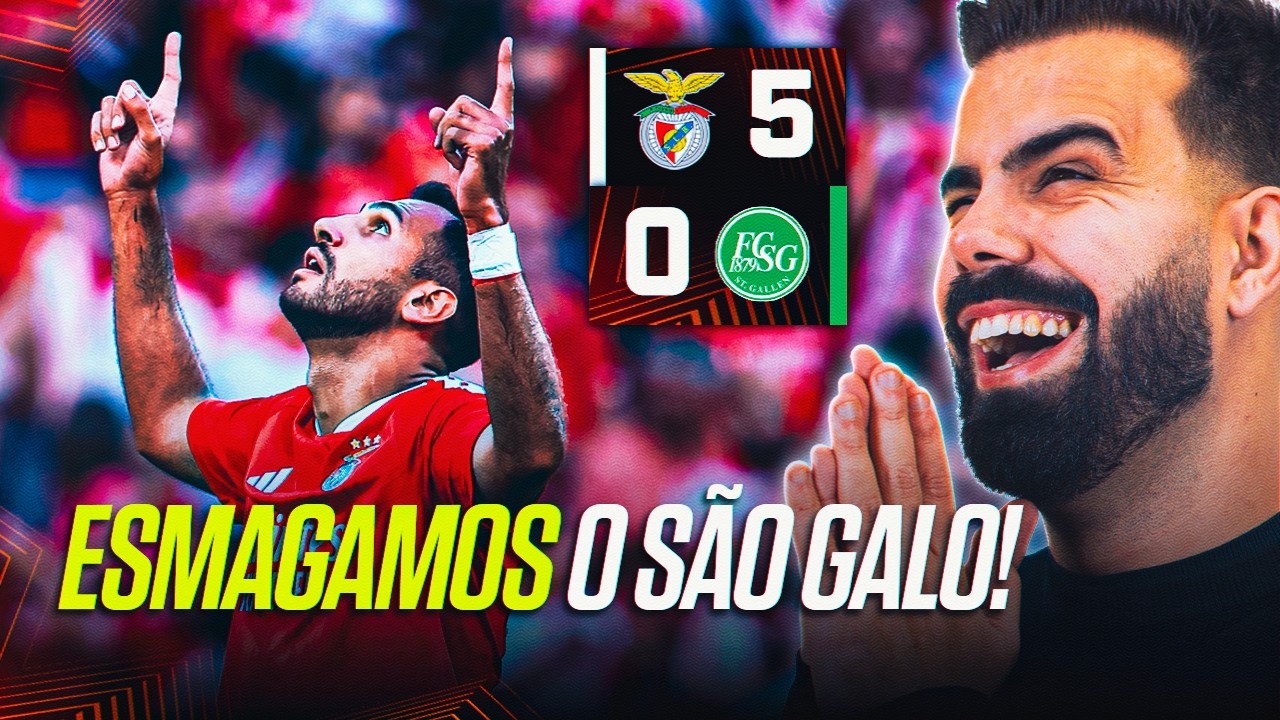BENFICA ESMAGA O SÃO GALO COM 5-0!
