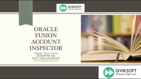 Oracle Fusion Account Inspector