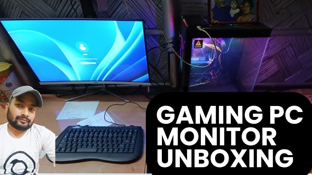 Gaming pc Unboxing monitor 