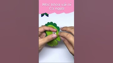 Làm Móc Khóa Vải Nỉ Cá Ngựa - How To Make A Felt Sea Horse Keychain - Nhe Huynh Handmade #shorts