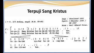 Video thumbnail of "Terpuji Sang Kristus - MB 425 | SATB – Teks Kor Lagu Rohani Not Angka"