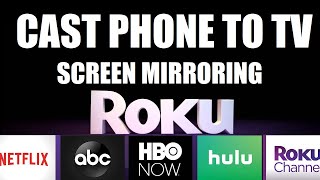 How to cast your Smartphone to Roku in real time - stream Roku from your phone - Screen mirroring screenshot 1
