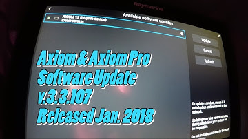 How to download the new Raymarine Axiom and Axiom Pro LightHouse 3 v3.3.107 software update