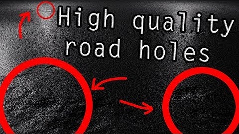 Blender Speedart/ Tutorial: high quality road holes (noise texture and image texture)