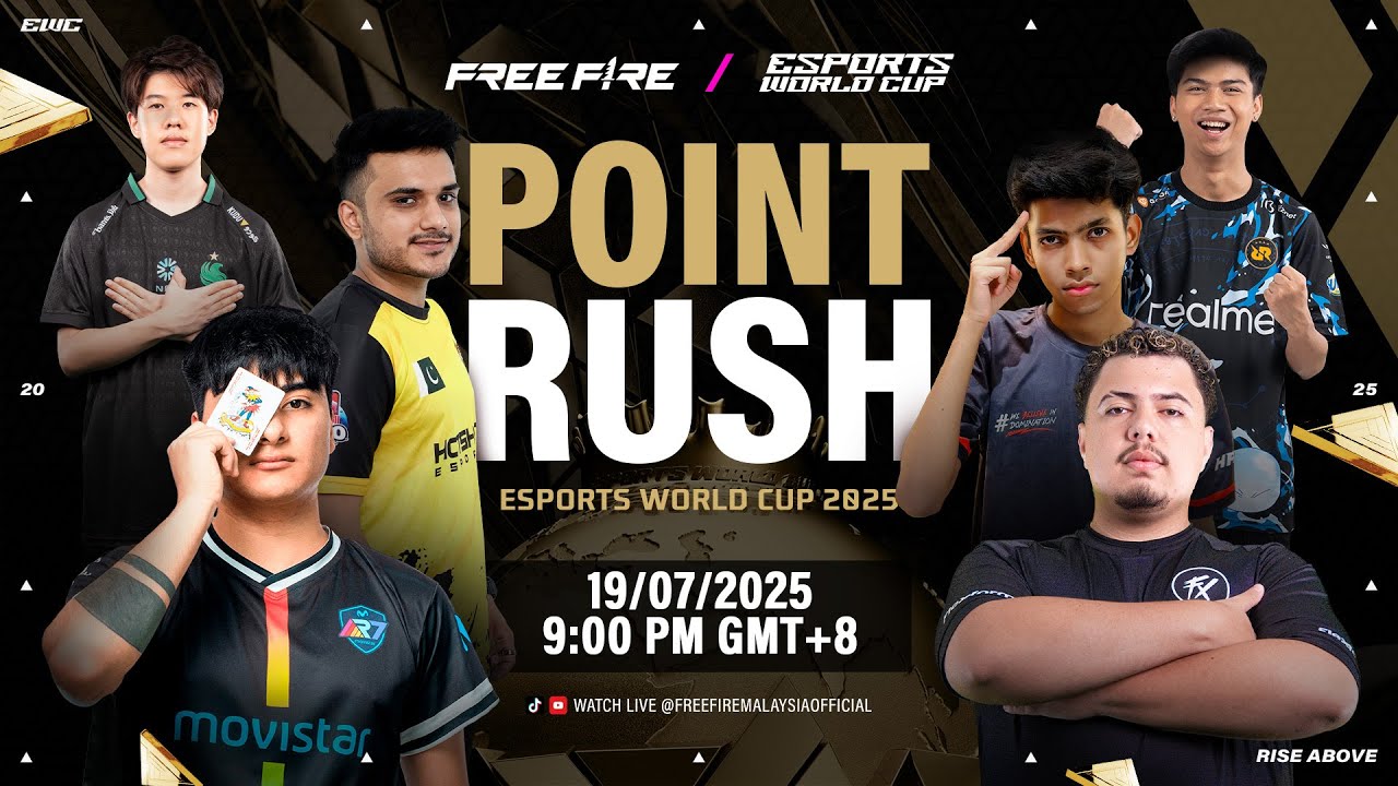 🔴 [EN] ESPORTS WORLD CUP 2025: FREE FIRE - POINT RUSH STAGE - YouTube