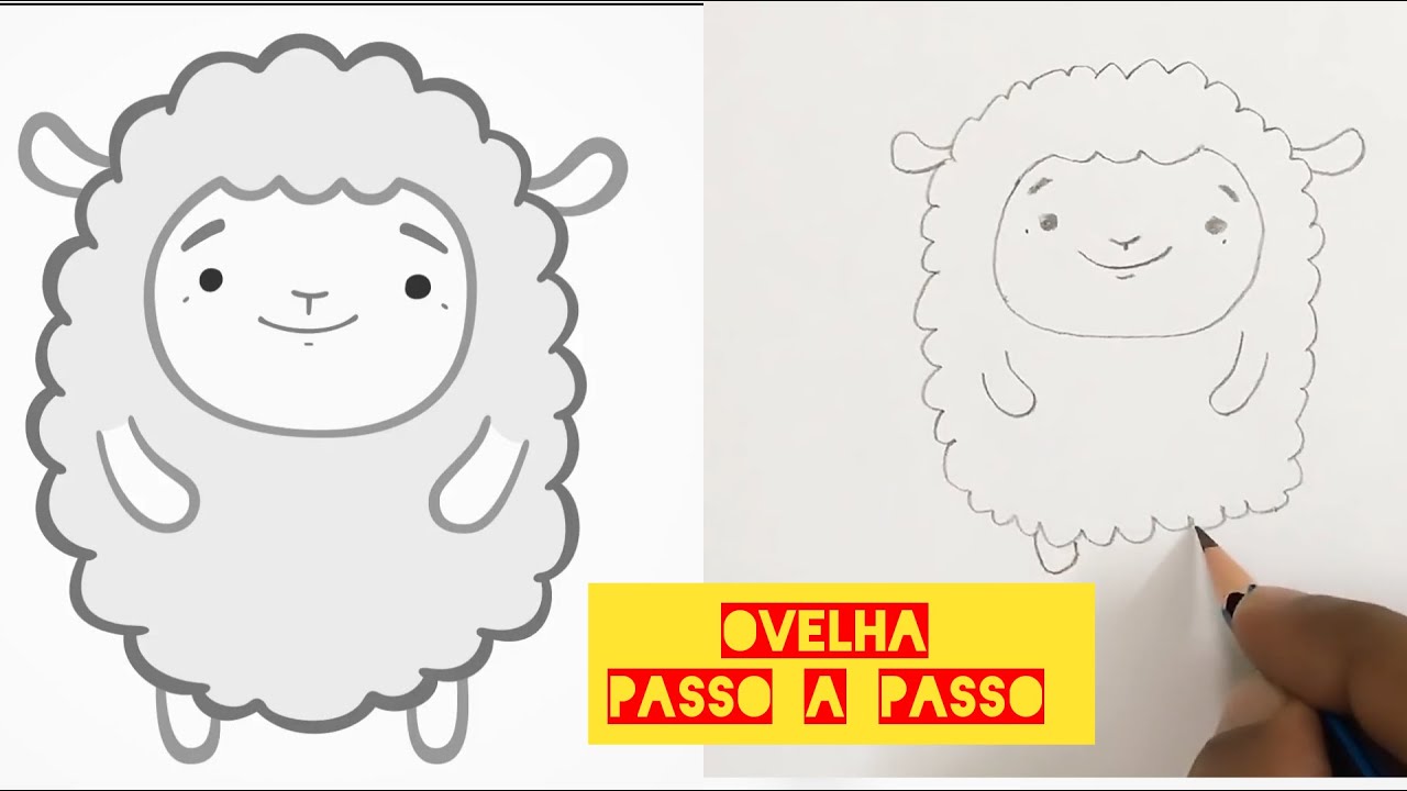 COMO DESENHAR UMA OVELHA FÁCIL - YouTube