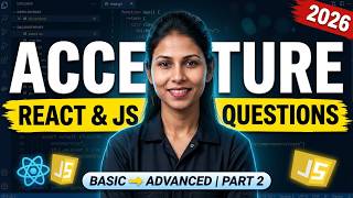 Accenture Frontend Interview 2026 🔥 | React.js + JavaScript + Coding Questions | Part 2