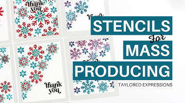Create In Quads Stencils : Tips for Mass Producing Cards