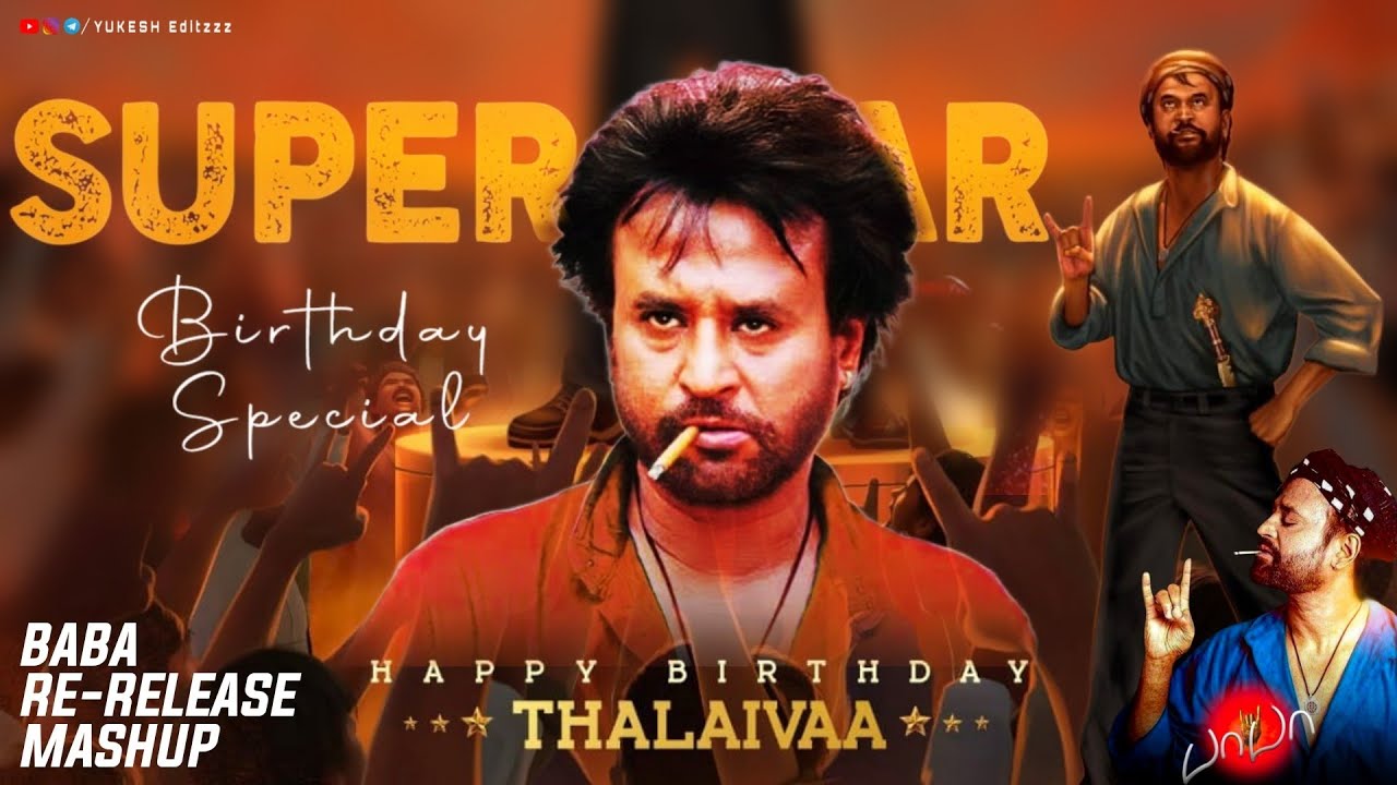 Happy Birthday Thalaiva | Baba Re Release | Baba WhatsApp Status | Efx Tamil | SuperStar Rajinikanth