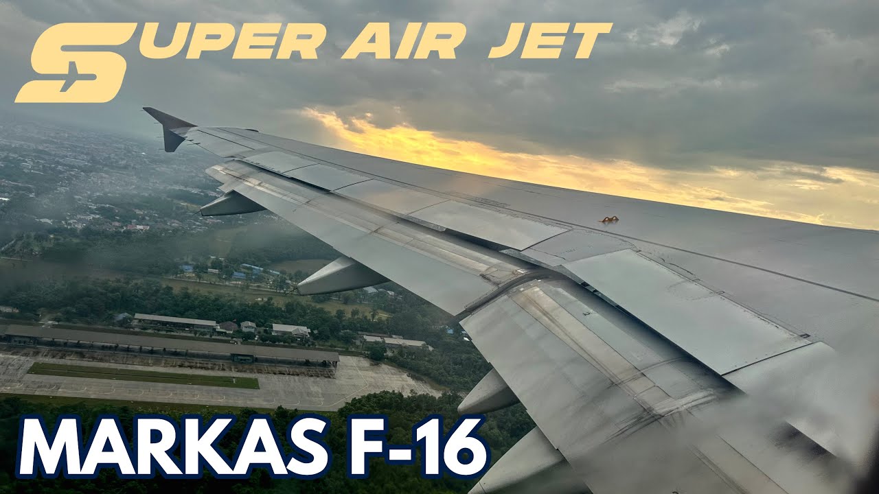 Pushback-Take Off Pekanbaru Super Air Jet Airbus A320 | IU 867 PK-SJV