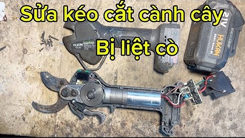 Sửa kéo cắt cành cây HUKAN bị liệt cò #minhdientu #keocatcanh #maypin #caycanh