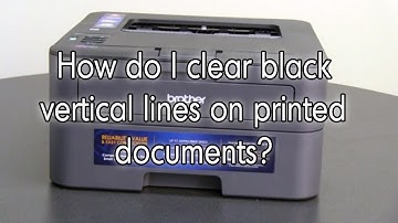 How do I clear black lines on printed documents | Brother HLL2360DW