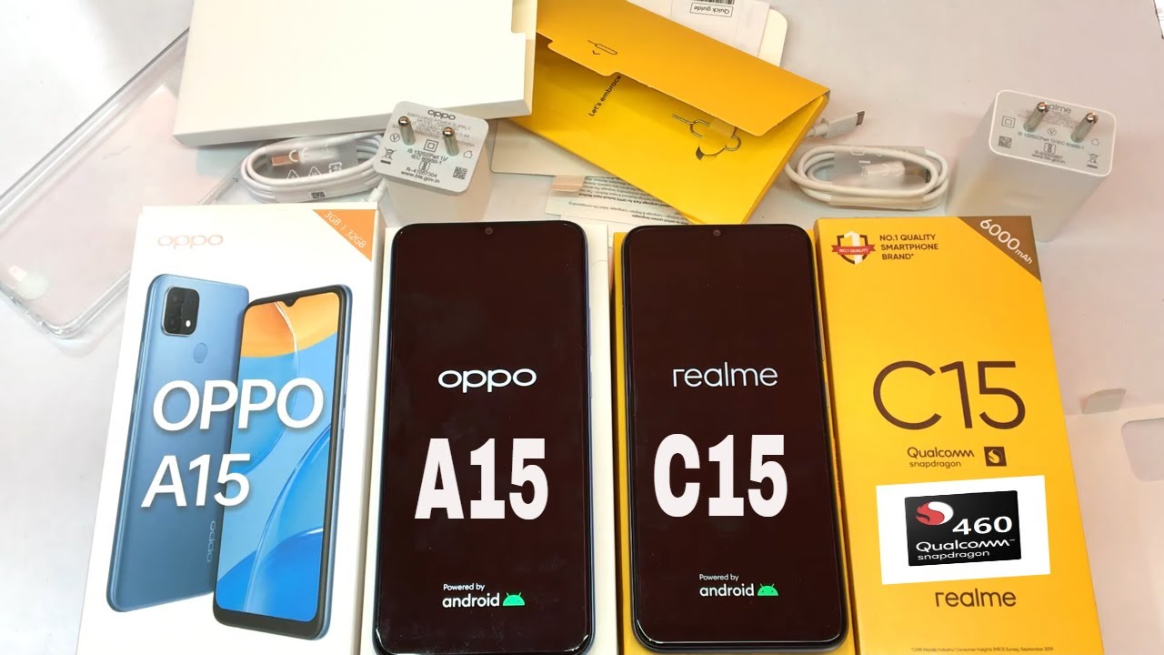 Oppo A15 Vs Realme C15 Edition Unboxing ⚡ Comparison and Price