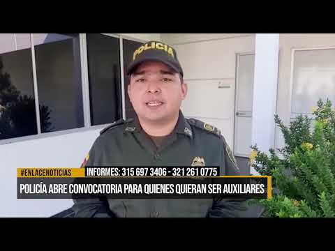 Policía Nacional abre convocatorias para quienes quieran ser auxiliares