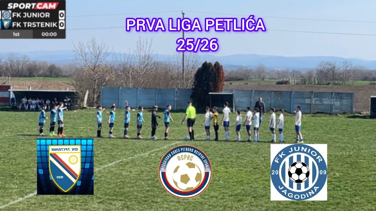 FK JUNIOR-FK TRSTENIK 3:0(0:0)-Prva Liga petlića RIS 25/26,14.kolo,07.03.2026.