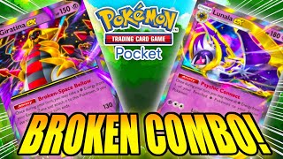 LUNALA EX, GIRATINA EX MIGHT BE THE BEST DECK! | POKEMON TCGP ROAD TO MASTERBALL EP.8