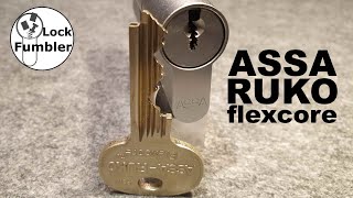 [87] ASSA-Ruko flexcore, the lock with a nail inside Picked and gutted
