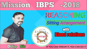 Sitting arrangement with blood relation reasoning tricks