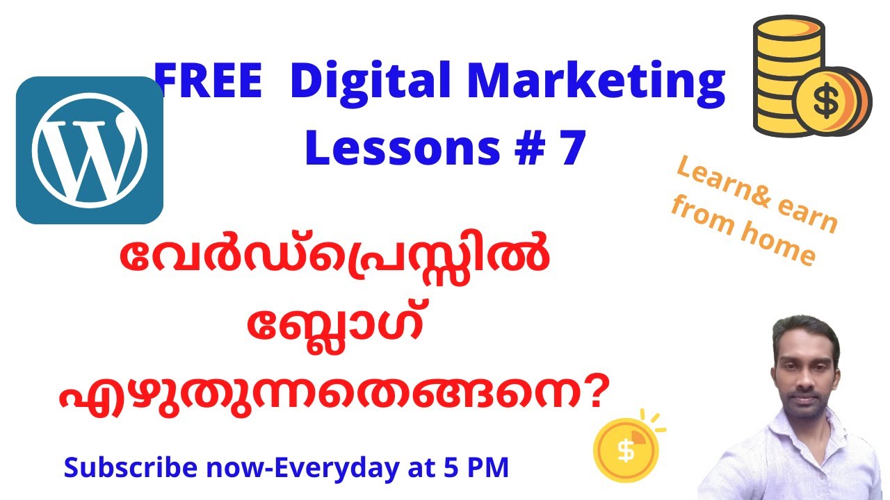 create blogpost WORDPRESS MALAYALAM - YouTube