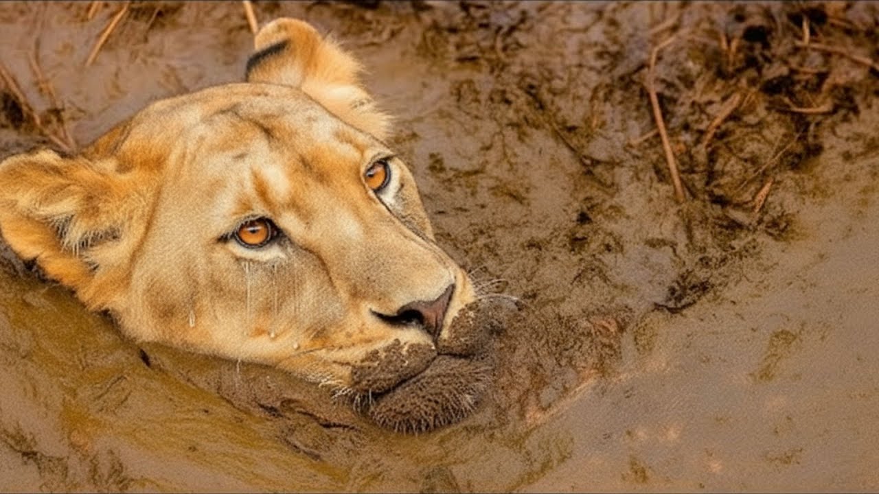 La leona lloraba y suplicaba por ayuda — y el rescate vino de donde nadie imaginaba