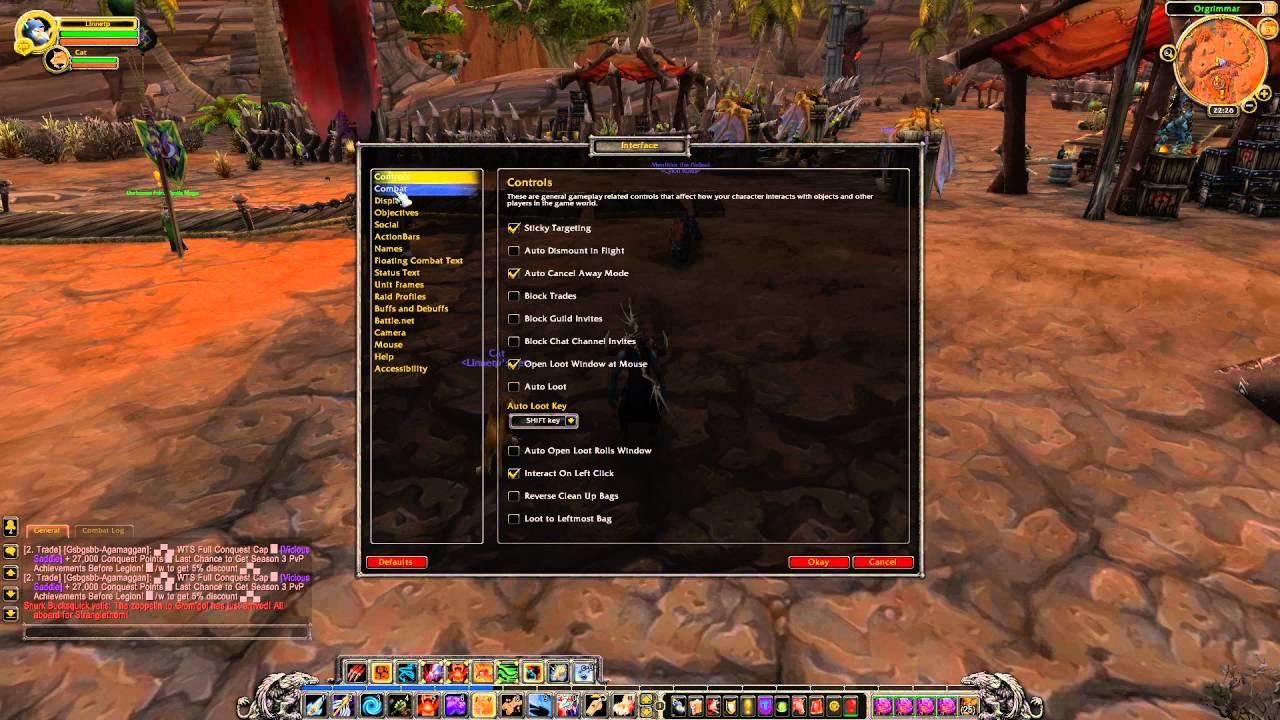 How to disable Auto Self Cast in WOW YouTube