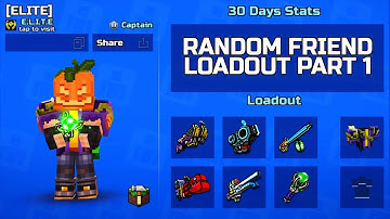 PIXEL GUN 3D - RANDOM FRIEND LOADOUT GAMEPLAY PART 1