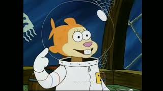 Squidward punches sandy but with blood