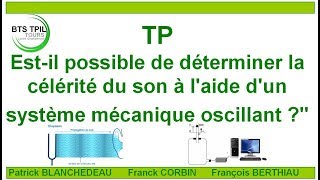 Tp Mesurer La Célérité Du Son