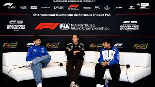 Canadian GP Press Conference Group 2 | Russell, Gasly & Hadjar 🎙️
