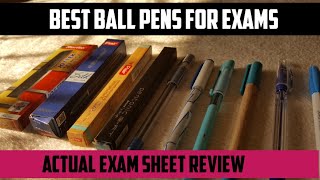 Best Ball pens for exams under Rs.30 | All ball pens compared on real exam sheet 🖊️✒️