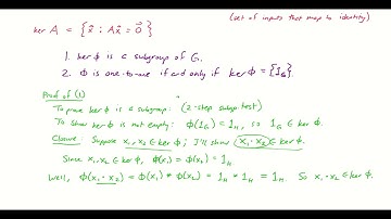 VLOG The Kernel of a Homomorphism
