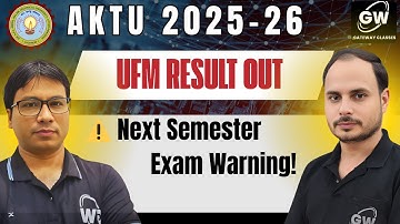 UFM Result Updated ⚠️ Next Semester Exam Warning!