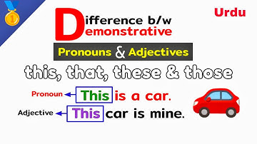 Difference between demonstrative pronouns and demonstrative adjectives | demonstrative pro vs adj
