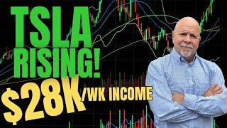 Tesla is rocketing higher today. See how I make $28,000 Income in the next 7 days.