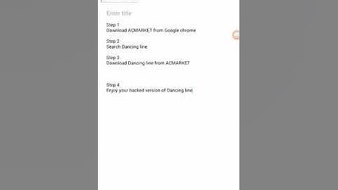 How to hack dancing line easily