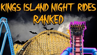 Kings Island Roller Coasters RANKED by Night Rides