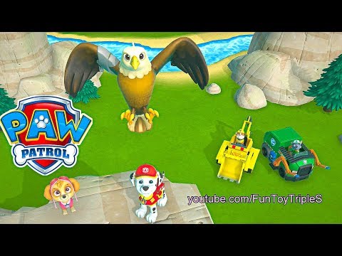 Paw Patrol On A Roll! #4 Skye And Marshall Save An Eagle