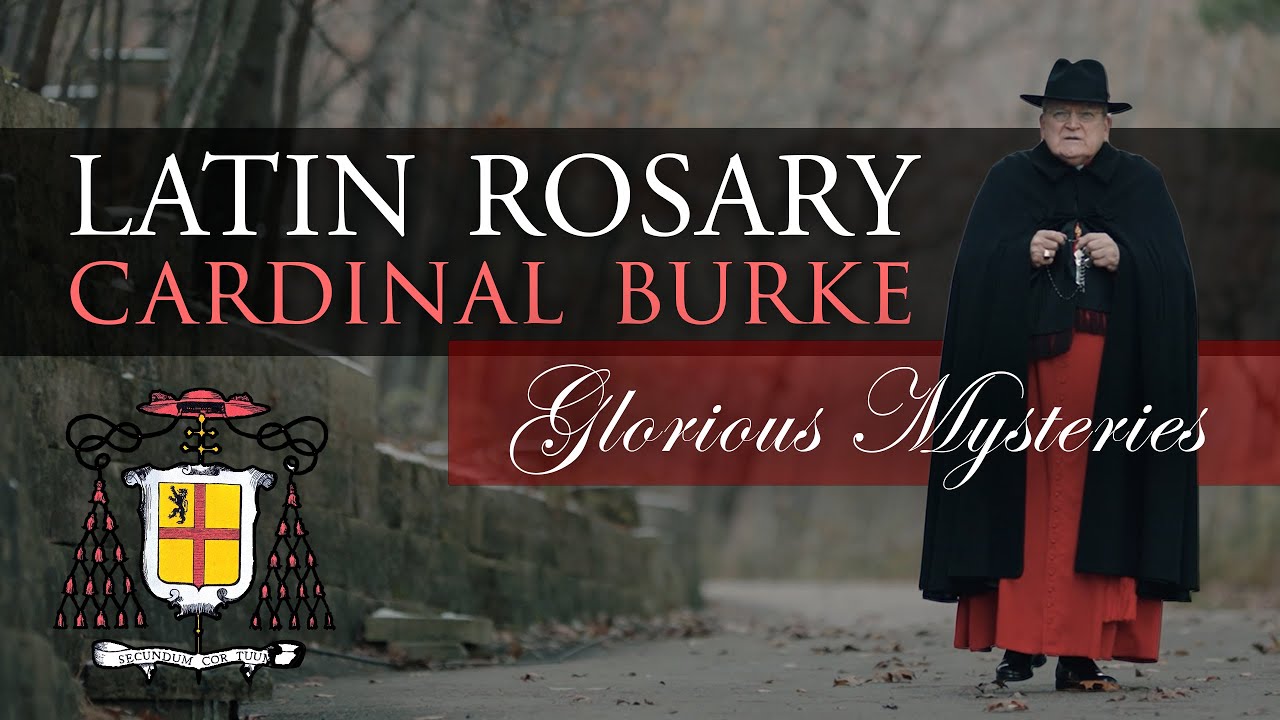Pray the Rosary in Latin with Cardinal Burke (Glorious Mysteries)